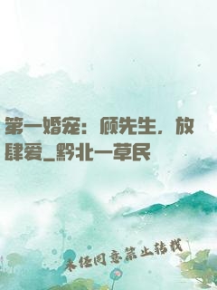 第一婚宠：顾先生，放肆爱