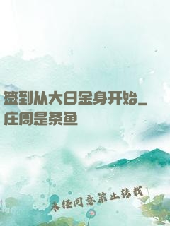 签到从大日金身开始