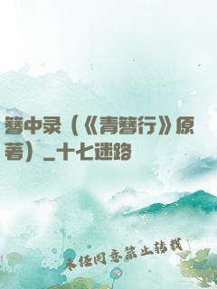 簪中录（《青簪行》原著）