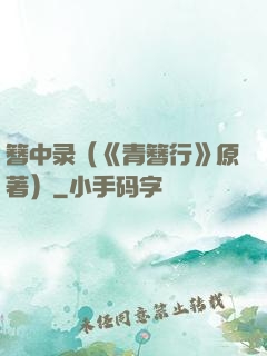 簪中录（《青簪行》原著）