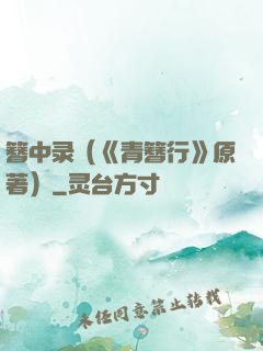 簪中录（《青簪行》原著）