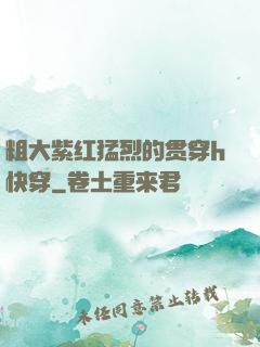 粗大紫红猛烈的贯穿h快穿