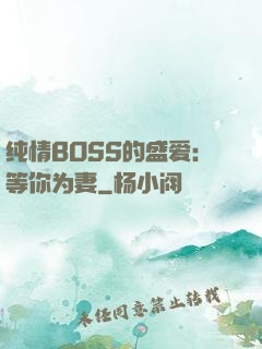 纯情BOSS的盛爱：等你为妻
