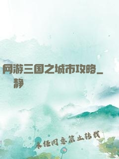 网游三国之城市攻略