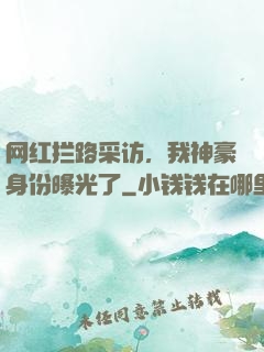 网红拦路采访，我神豪身份曝光了