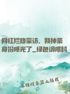 网红拦路采访，我神豪身份曝光了