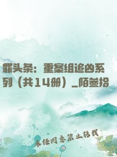 罪头条：重案组追凶系列（共14册）