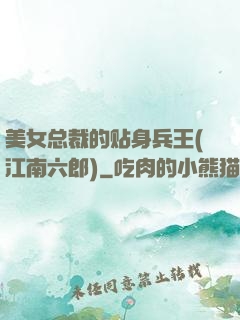 美女总裁的贴身兵王(江南六郎)