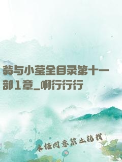 翁与小莹全目录第十一部1章