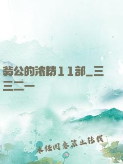 翁公的浓精11部