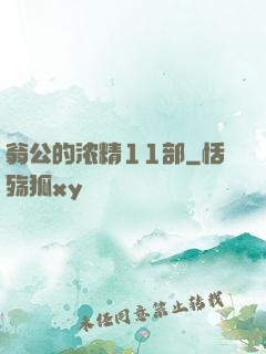 翁公的浓精11部