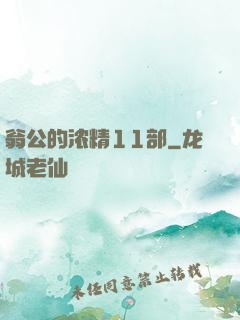 翁公的浓精11部