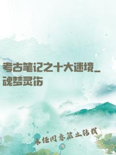 考古笔记之十大迷境