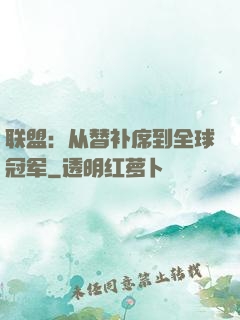 联盟：从替补席到全球冠军