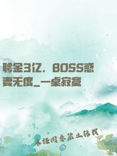 聘金3亿，BOSS惑妻无度