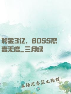 聘金3亿，BOSS惑妻无度