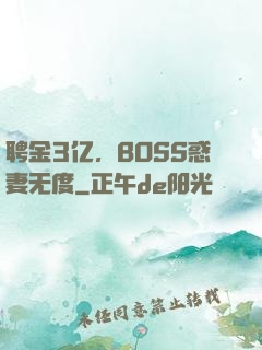 聘金3亿，BOSS惑妻无度