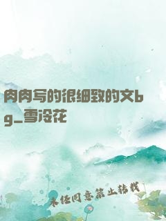 肉肉写的很细致的文bg