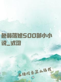 色翁荡媳500部小小说
