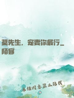 莫先生，宠妻你最行