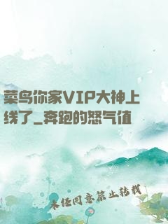 菜鸟你家VIP大神上线了