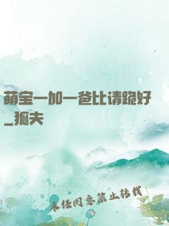 萌宝一加一爸比请跪好
