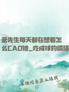 萧先生每天都在想着怎么CAO她