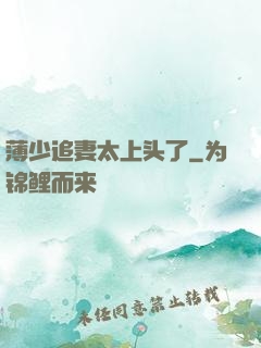 薄少追妻太上头了