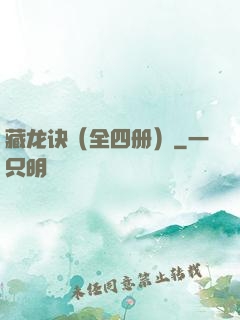 藏龙诀（全四册）