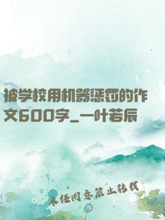 被学校用机器惩罚的作文600字