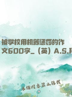 被学校用机器惩罚的作文600字