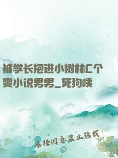 被学长抱进小树林C个爽小说男男