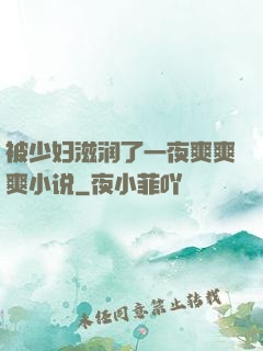 被少妇滋润了一夜爽爽爽小说