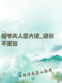 褚爷夫人是大佬