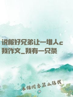 说服好兄弟让一堆人c我作文