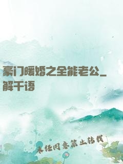 豪门暖婚之全能老公