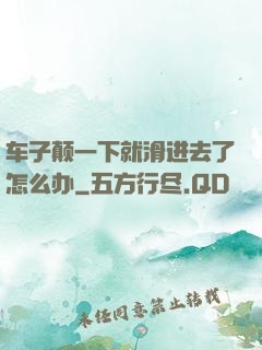 车子颠一下就滑进去了怎么办