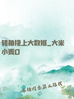 转角撞上大数据