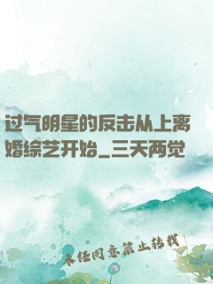 过气明星的反击从上离婚综艺开始
