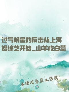 过气明星的反击从上离婚综艺开始