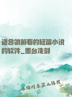 适合做前看的短篇小说的软件