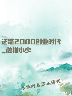 逆流2000创业时代