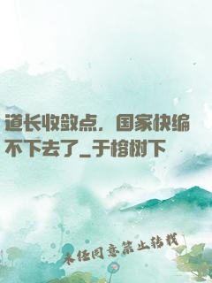道长收敛点，国家快编不下去了