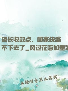 道长收敛点，国家快编不下去了