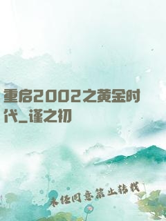 重启2002之黄金时代
