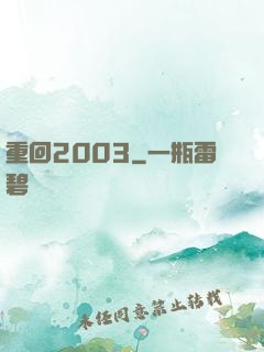 重回2003