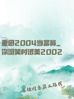 重回2004当富翁