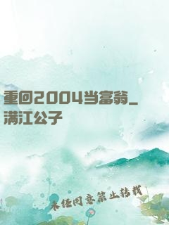 重回2004当富翁