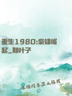 重生1980:枭雄崛起