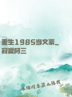 重生1985当文豪